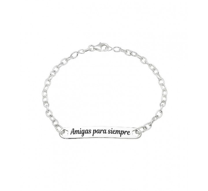 PULSERA PLATA AMIGAS PARA SIEMPRE PU3959