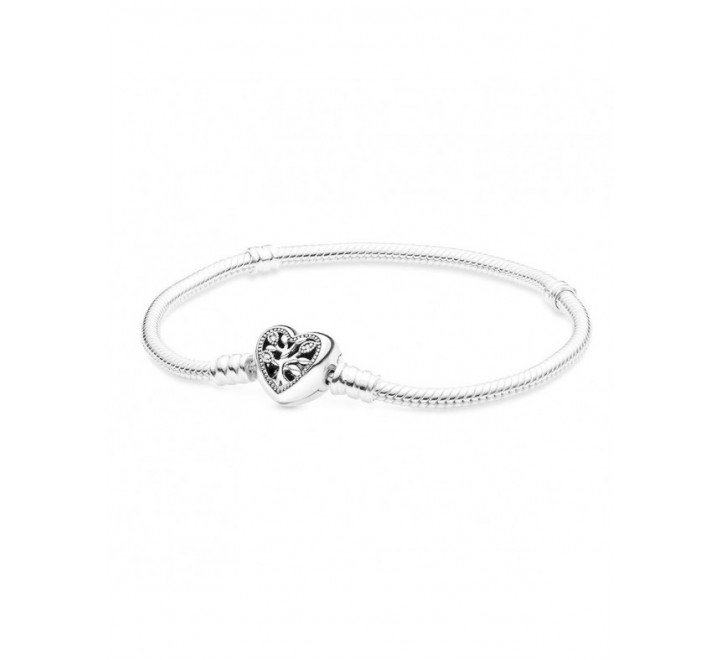 PULSERA PANDORA PLATA BROCHE CORAZON FAMILY 598827C01-21 