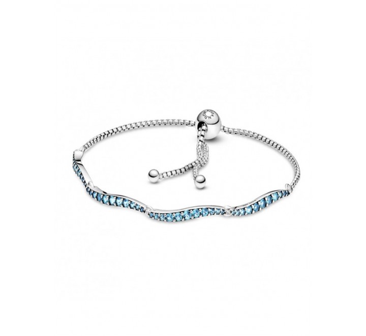 PULSERA PANDORA PLATA CIRCONITAS VERDES 599436C01-1