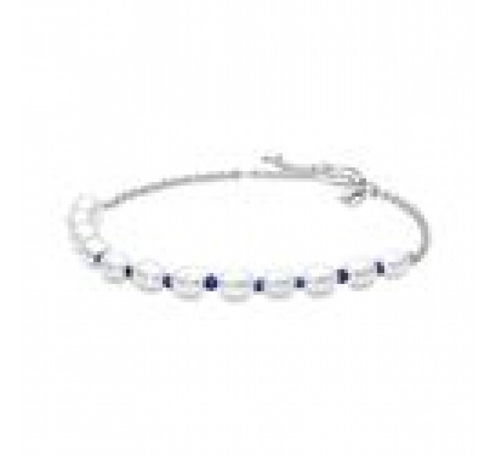PULSERA PANDORA PLATA PERLAS CULTIVADAS Y AZUL 591689C01-18