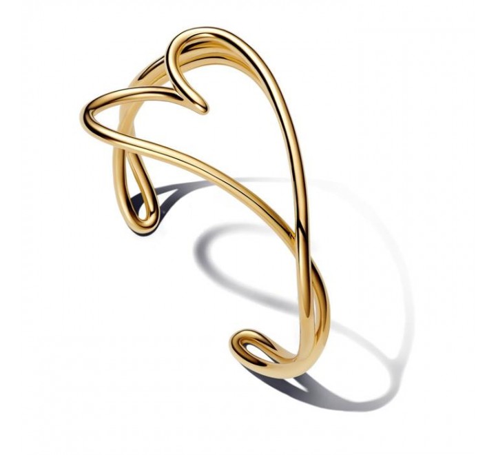 PULSERA PANDORA BAñO ORO CORAZON 563808C00-2