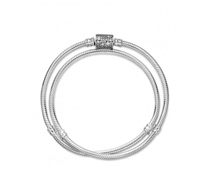 PULSERA DOBLE O GARGANTILLA PANDORA PLATA 599544C01-D18