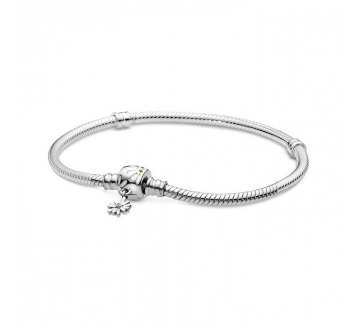 PULSERA PANDORA PLATA BROCHE CON FLOR COLGANDO 598776C01-17