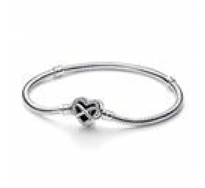 PULSERA PANDORA PLATA CORAZON CON INFINITO 592645C01-18