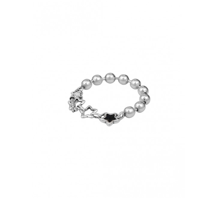 PULSERA CICLON BOLAS Y ESTRELLA NEGRA ZAMAK 222109-01-0