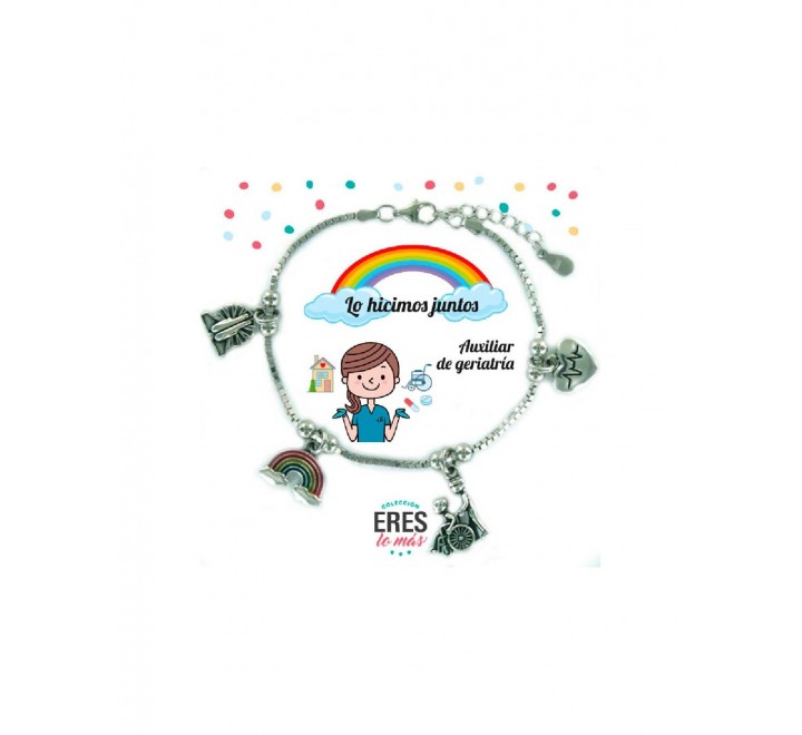 PULSERA AUXILIAR GERIATRIA PLATA 9110034