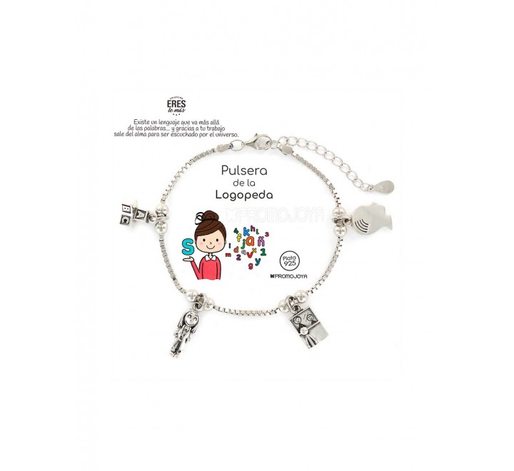 PULSERA LOGOPEDA DE PLATA 9109318