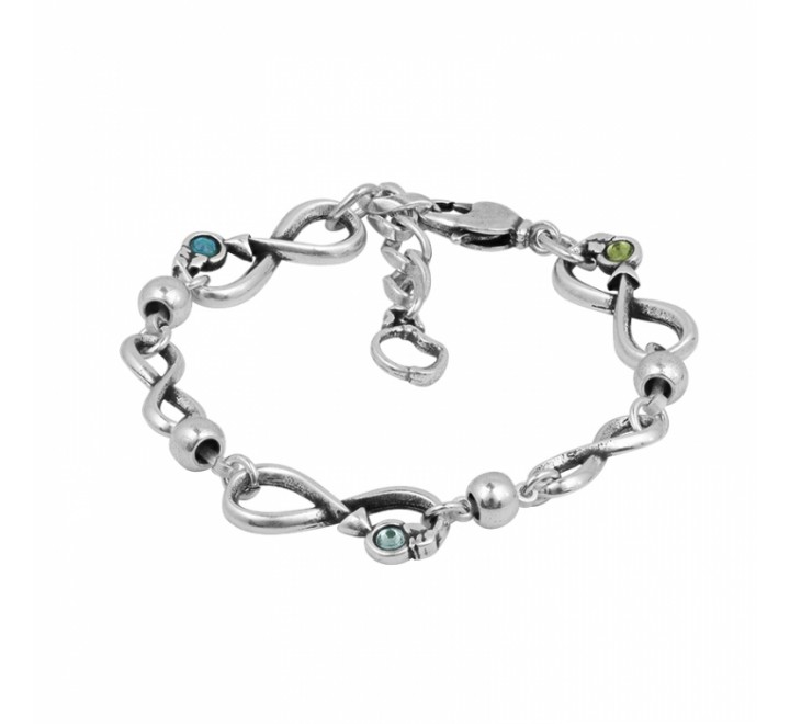 PULSERA CICLON ZAMAK INFINITOS PIEDRAS COLOR 213109-07-0