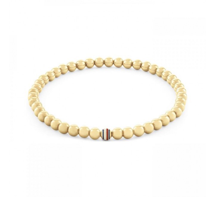 PULSERA TOMMY HILFIGER BOLITAS ACERO DORADO 2780938