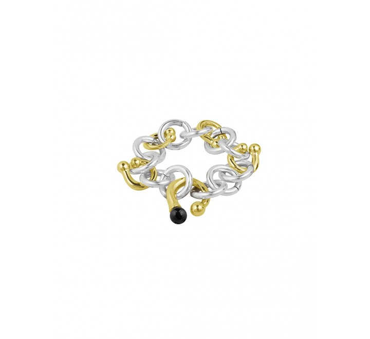 PULSERA CICLON BICOLOR BOLAS INTERCAMBIABLES 220109-01-0