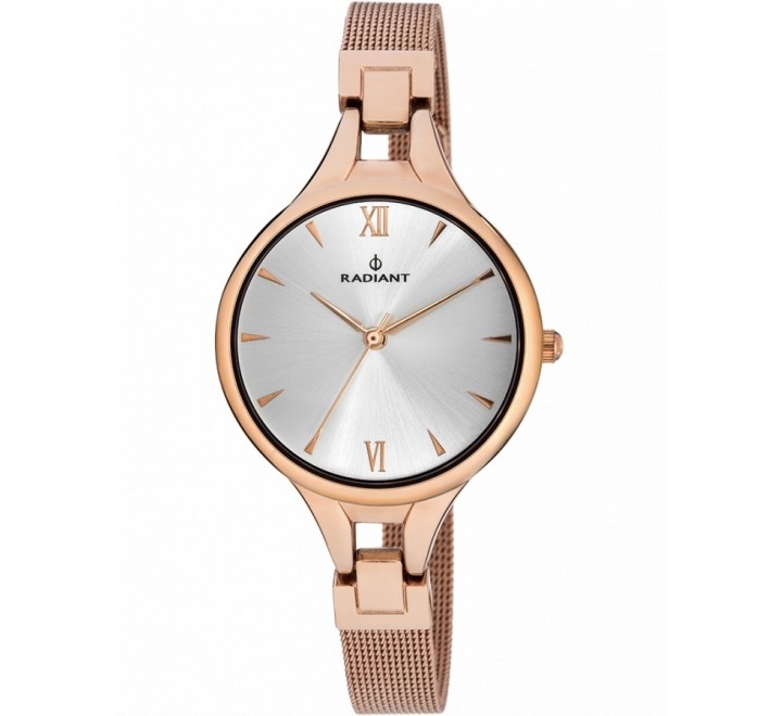 RELOJ RADIANT RA423203 ESTERILLA ACERO ROSADO CAJA ROSADA