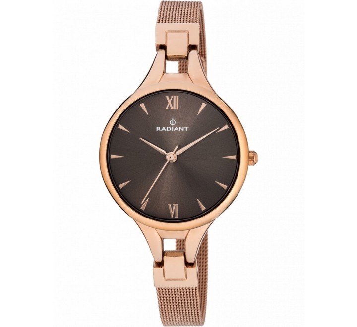 RELOJ RADIANT RA423204 ESTERILLA ACERO ROSADA CAJA ROSADA