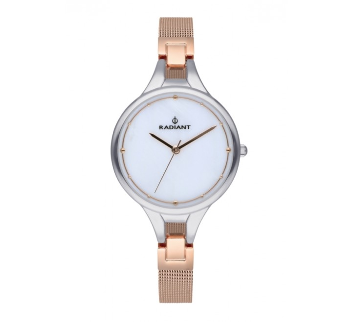 RELOJ RADIANT RA423601 ESTERILLA ACERO ROSADA CAJA ACERO