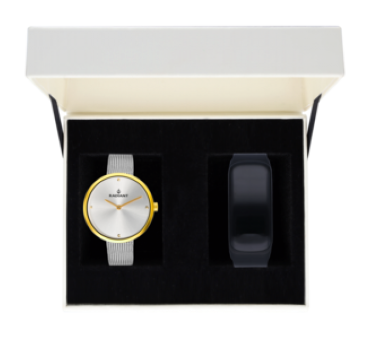RELOJ RADIANT RA463202T ACERO ESTERILLA CAJA DORADA 30MM