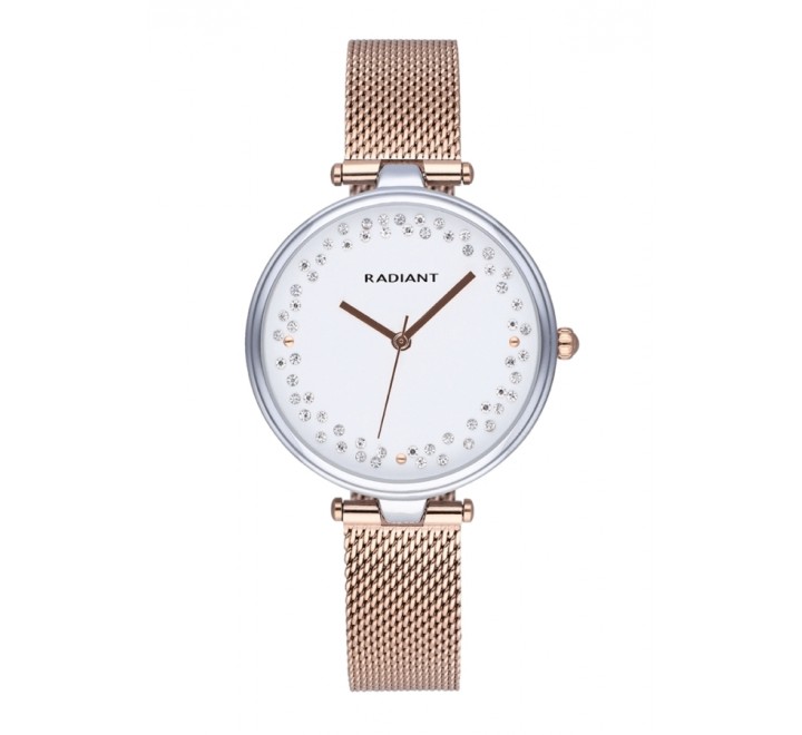 RELOJ RADIANT RA543203 ESTERILLA ROSADA CAJA ACERO 36MM
