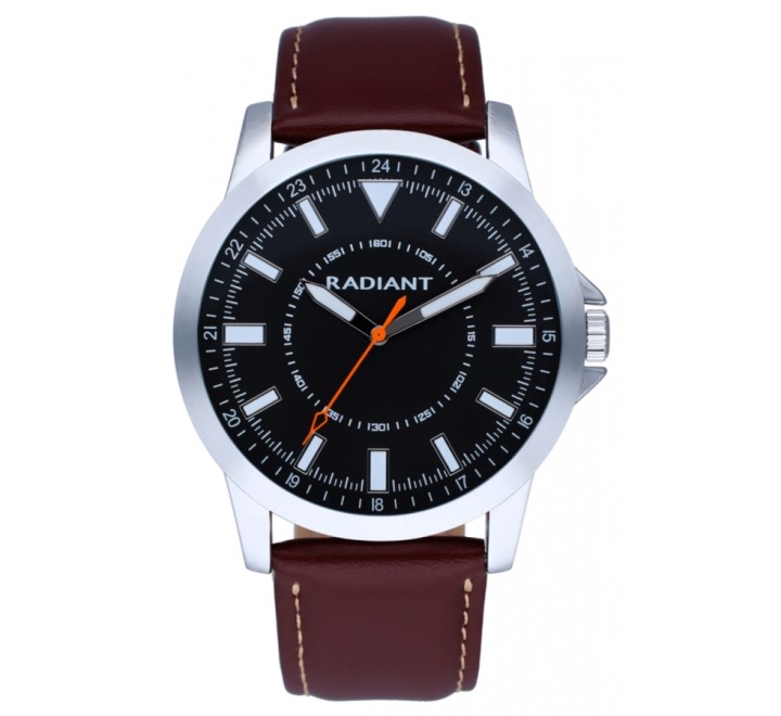 RELOJ RADIANTA CORREA PIEL MARRON CAJA 46MM RA575601