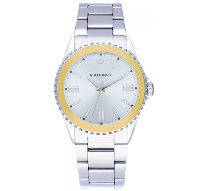 RELOJ RADIANT CAJA 38MM ACERO BISEL AMARILLO RA592201