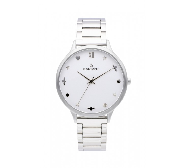 RELOJ RADIANT ACERO CAJA 38MM ESFERA PLATEADA RA489201
