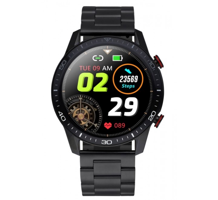RELOJ RADIANT SMART ARMIS Y CAJA ACERO NEGRO RAS20501