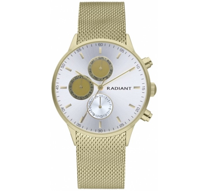 RELOJ RADIANT CAJA 41MM ACERO DORADO Y ESTERILLA RA601703