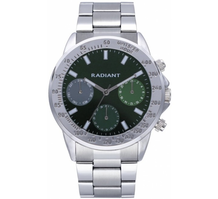 RELOJ RADIANT CAJA 45MM ACERO Y ESFERA VERDE RA604703