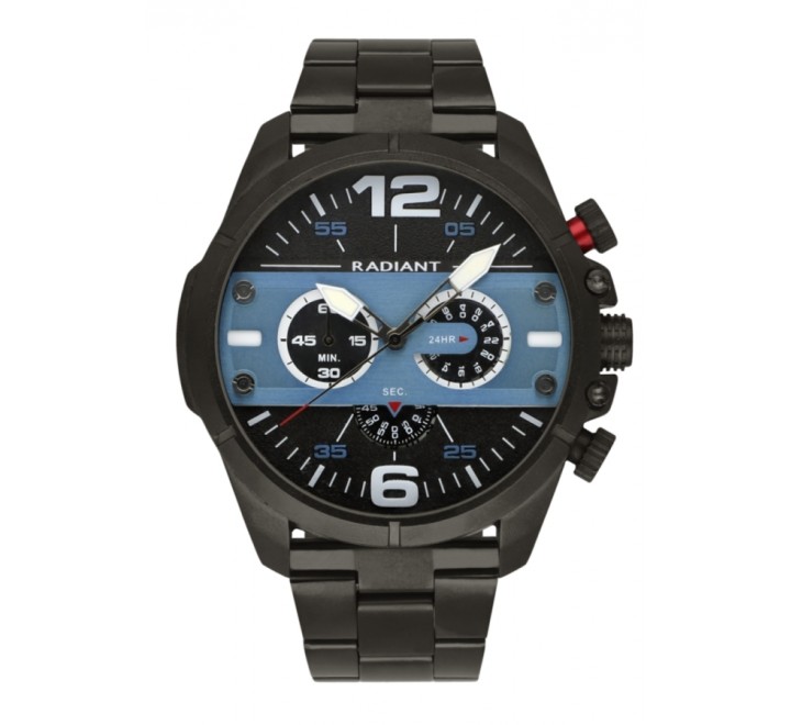RELOJ RADIANT RA550703 ARMIS ACERO NEGRO CAJA NEGRA 48MM