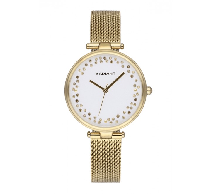 RELOJ RADIANT CAJA 36MM ACERO DORADO Y ESTERILLA RA543202
