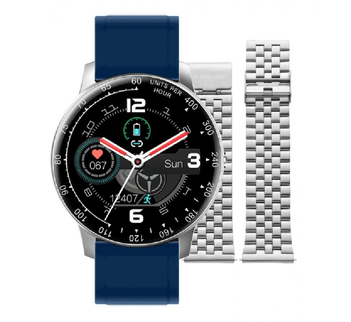 RELOJ RADIANT RAS20403 SMART SILICONA AZUL ARMIS ACERO 44MM