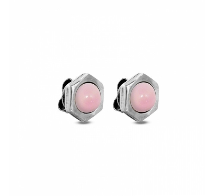 PENDIENTES CICLON ROSA PASTEL 201602-38
