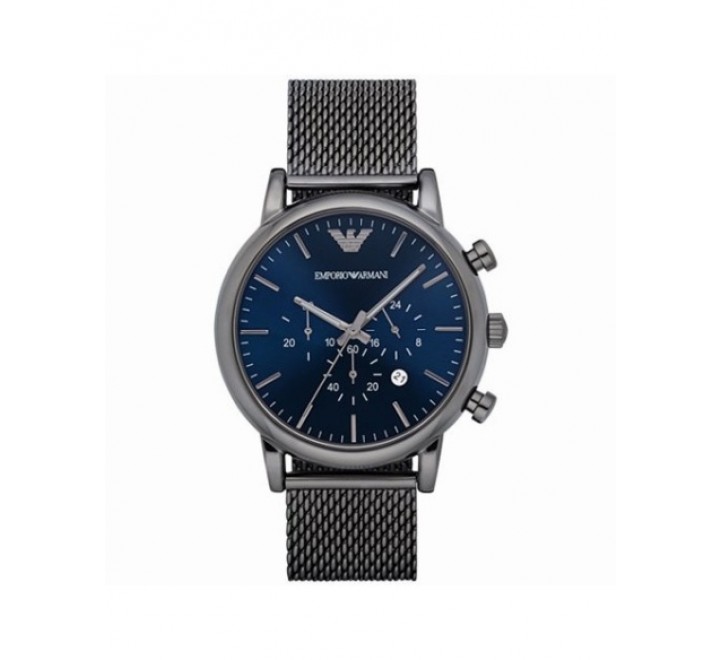 RELOJ EMPORIO ARMANI CAJA Y ARMIS ACERO NEGRO AR1979