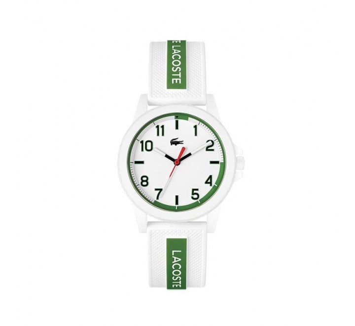 RELOJ LACOSTE NI?@ RIDER BLANCO Y VERDE SILICONA 2020140