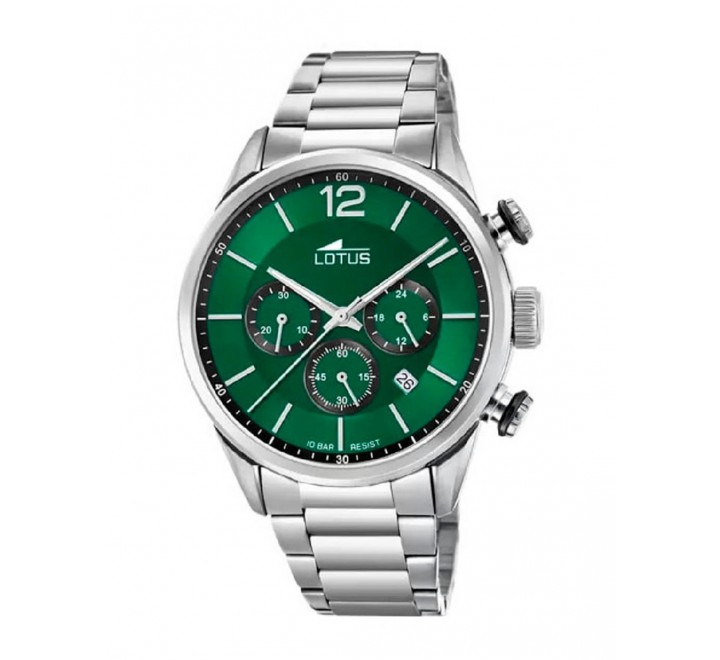 RELOJ LOTUS ACERO CRONOGRAFO ESFERA VERDE 18688/4