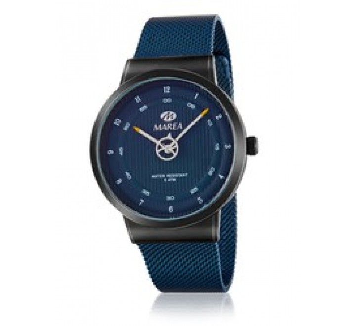 RELOJ MAREA CAJA ACERO NEGRO ESTERILLA AZUL B54194/6