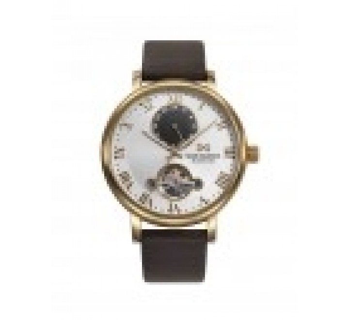 RELOJ MARK MADDOX HC7146-03 AUTOMATICO CORREA MARRON DORADO