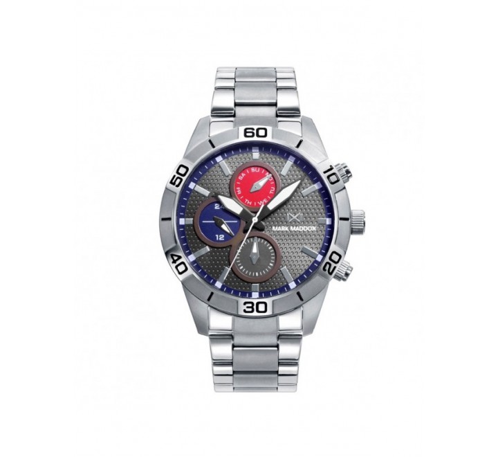 RELOJ MARK MADDOX ACERO MULTIFUNCION ESFERA GRIS HM7149-57