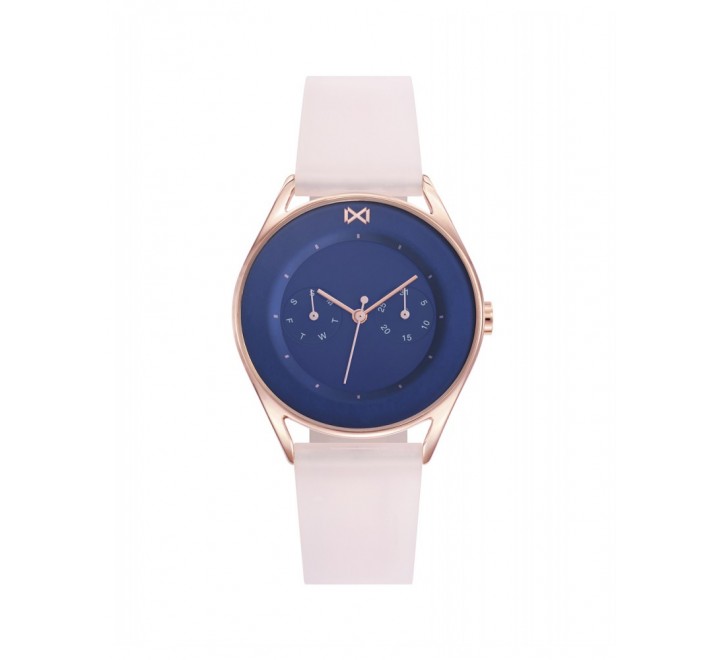 RELOJ MARK MADDOX CAJA ACERO ROSADA SILICONA ROSA MC7105-37