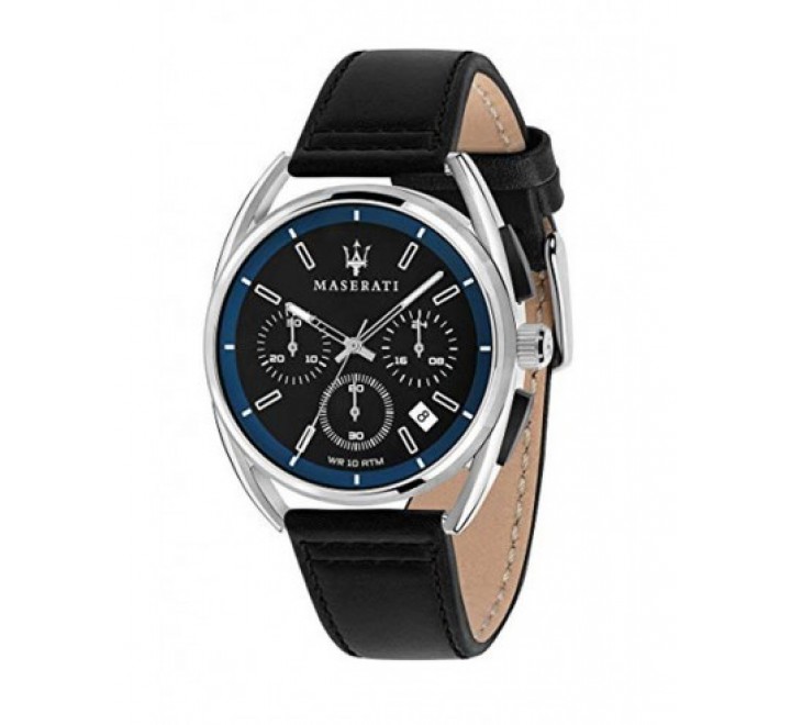 RELOJ MASERATI CAJA 41MM ACERO CORREA NEGRA PIEL R8871632001