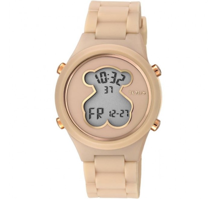 Reloj TOUS DigiBear para mujer en color nude fabricado en silicona. Este  reloj combina el estilo deportivo y a la vez elegante y sofisticado de la  marca TOUS, en color nude, dispone