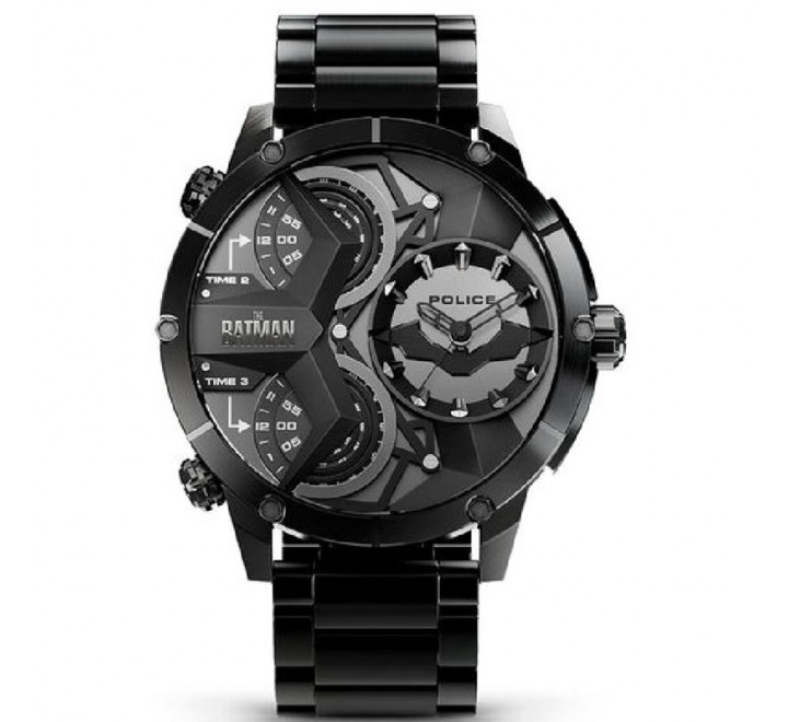 RELOJ POLICE BATMAN ACERO NEGRO ESFERA NEGRA PEWJG2205001