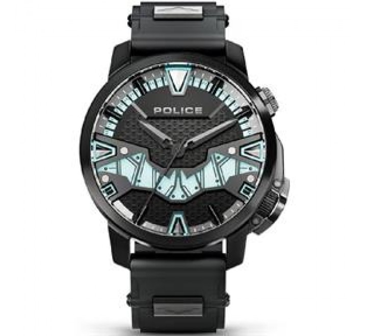 RELOJ POLICE BATMAN SILICONA NEGRA CAJA NEGRA PEWJP2205101
