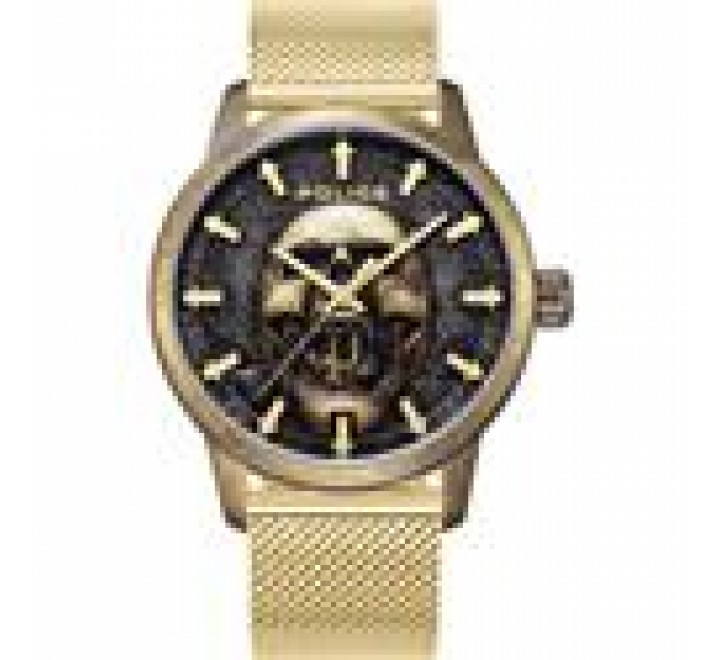 RELOJ POLICE CAJA Y ARMIS ACERO ESFERA NEGRA PEWJG0005504