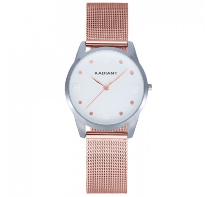 RELOJ RADIANT CAJA 36MM ACERO Y ARMIS ACERO ROSADO RA593203