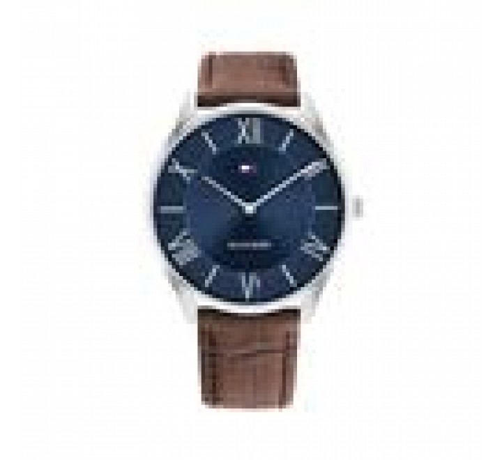 RELOJ TOMMY HILFIGER CORREA PIEL MARRON CAJA ACERO 1710536