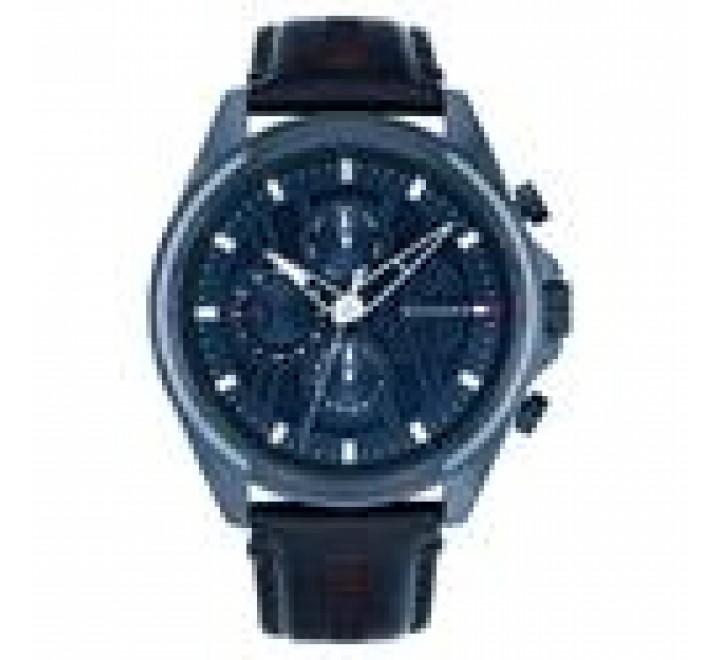 RELOJ CRONO TOMMY HILFIGER PIEL AZUL 1710655