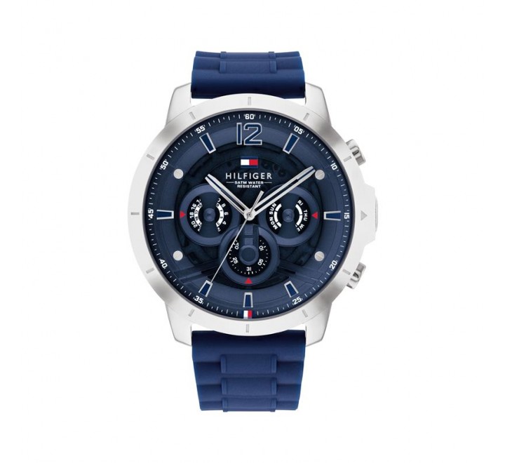 RELOJ TOMMY HILFIGER CAJA 50MM ACERO SILICONA AZUL 1710489