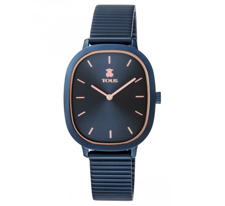RELOJ TOUS ACERO AZUL CAJA AZUL Y ROSADA 100350620
