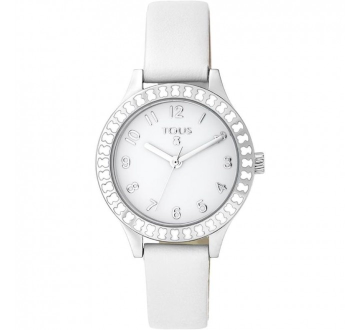 RELOJ TOUS NIÑA 000351415 CORREA PIEL BLANCA