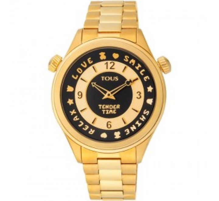 RELOJ TOUS ACERO DORADO TENDER TIME ESFERA DORADA 100350460