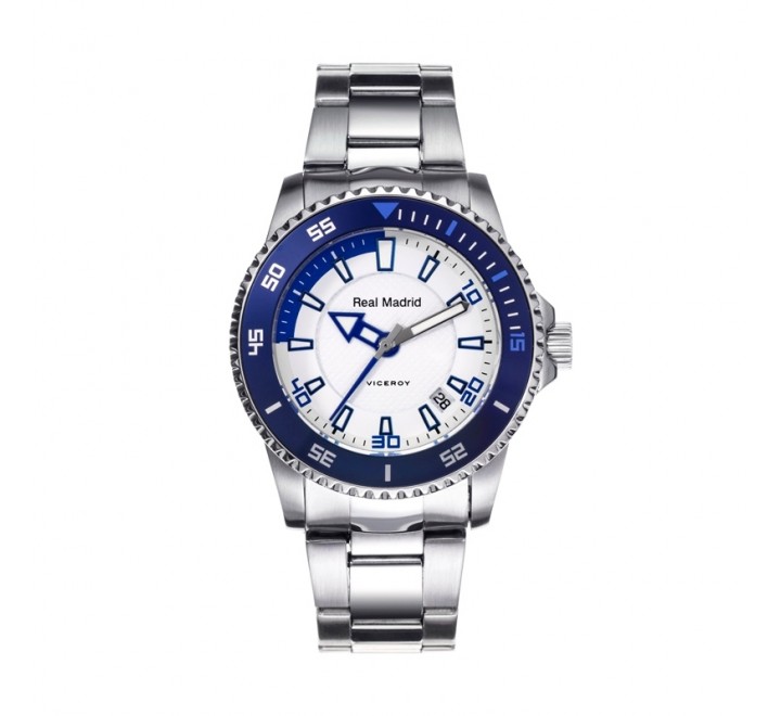 RELOJ ACERO 38MLM CADETE REAL MADRID 432856-07