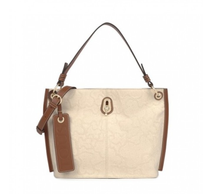 SACA TOUS 095900897 T ICON CUERO-BEIGE